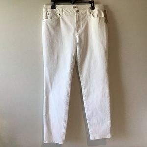 Daniel Cremieux Jeans 14 NWT $89 White Stretch
